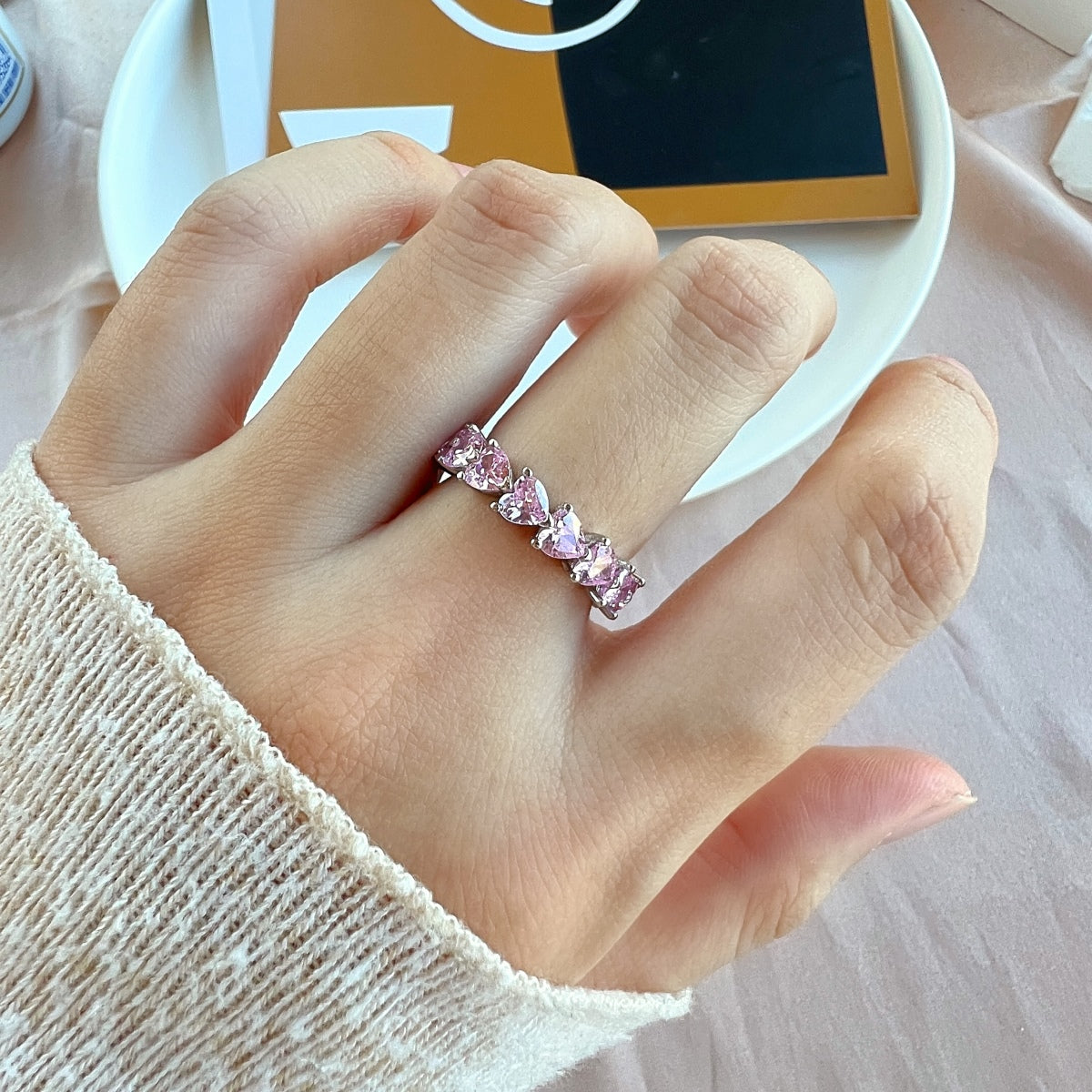 [Luxe Jewelry]0.25 Carat Radiant Romance Heart Cut Lover Ring