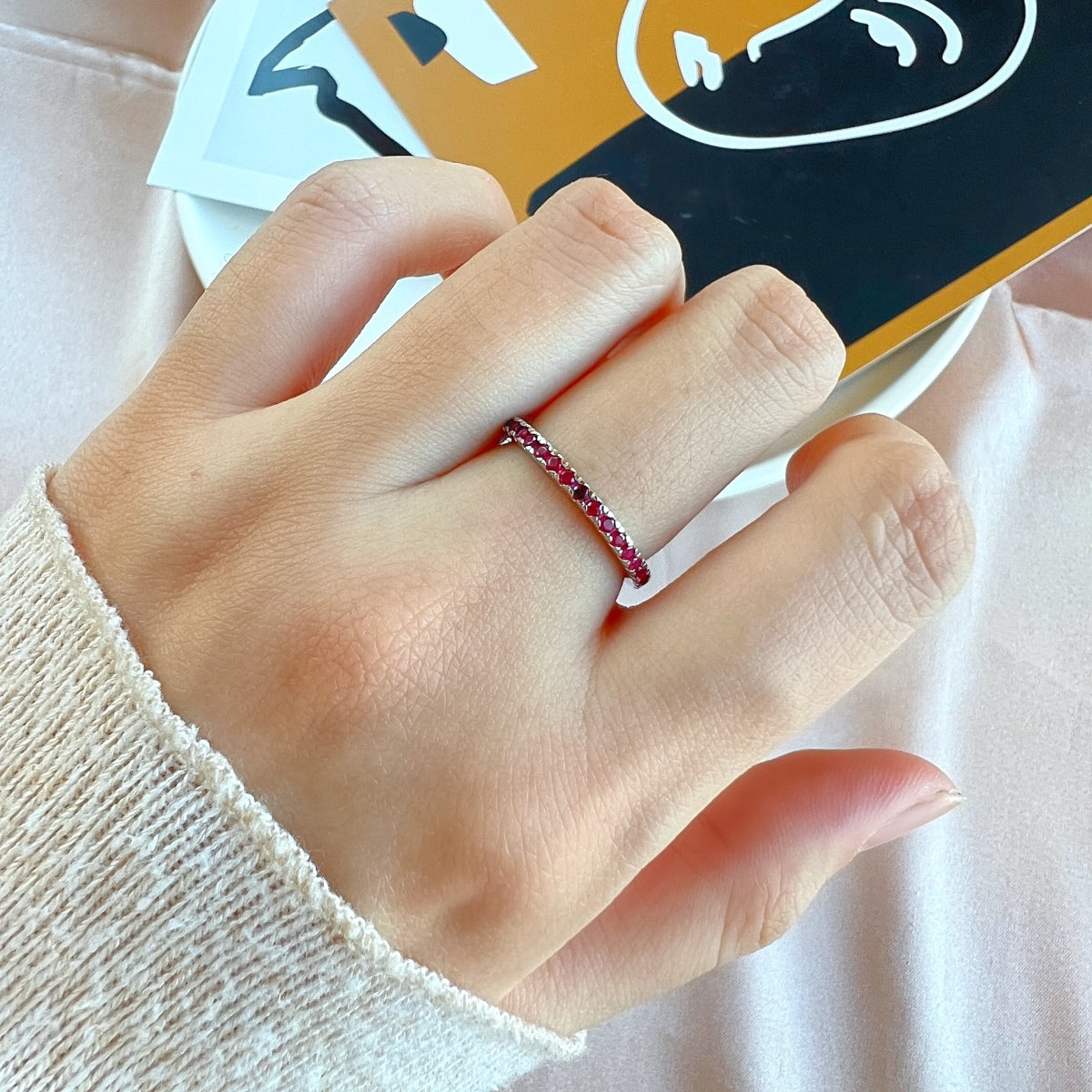 [Luxe Jewelry]Delicate Sparkling Round Cut Daily Ring