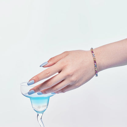 [Luxe Jewelry]Ornate Sparkling Multi Cut Party Bracelet
