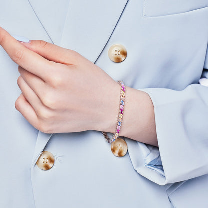 [Luxe Jewelry]Ornate Sparkling Multi Cut Party Bracelet