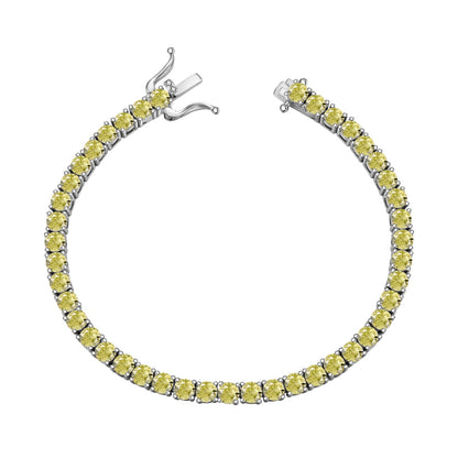[Luxe Jewelry]Ornate Dazzling Round Cut Tennis Bracelet
