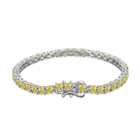 [Luxe Jewelry]Ornate Dazzling Round Cut Tennis Bracelet
