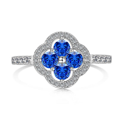 [Luxe Jewelry]Four Leaf Clover Flower Design Ring