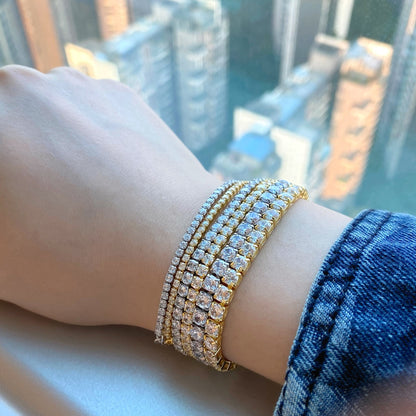 [Luxe Jewelry]Sparkling Radiant Princess Cut Tennis Bracelet