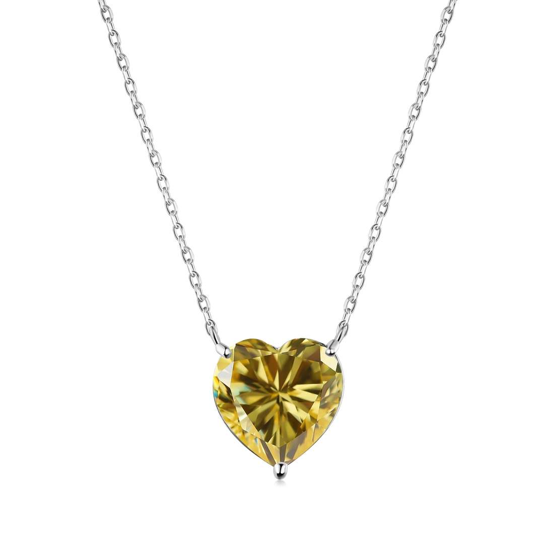 [Luxe Jewelry]6.0 carat Radiant Heart Shape Necklace