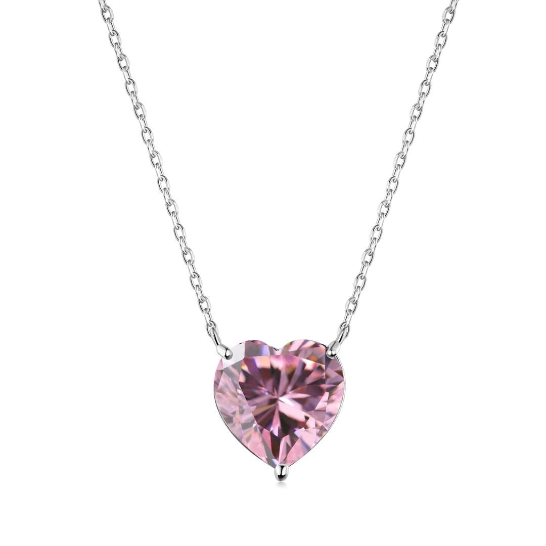 [Luxe Jewelry]6.0 carat Radiant Heart Shape Necklace