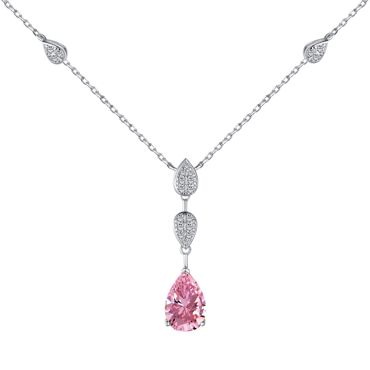 [Luxe Jewelry]Dazzling Pear Cut Necklace