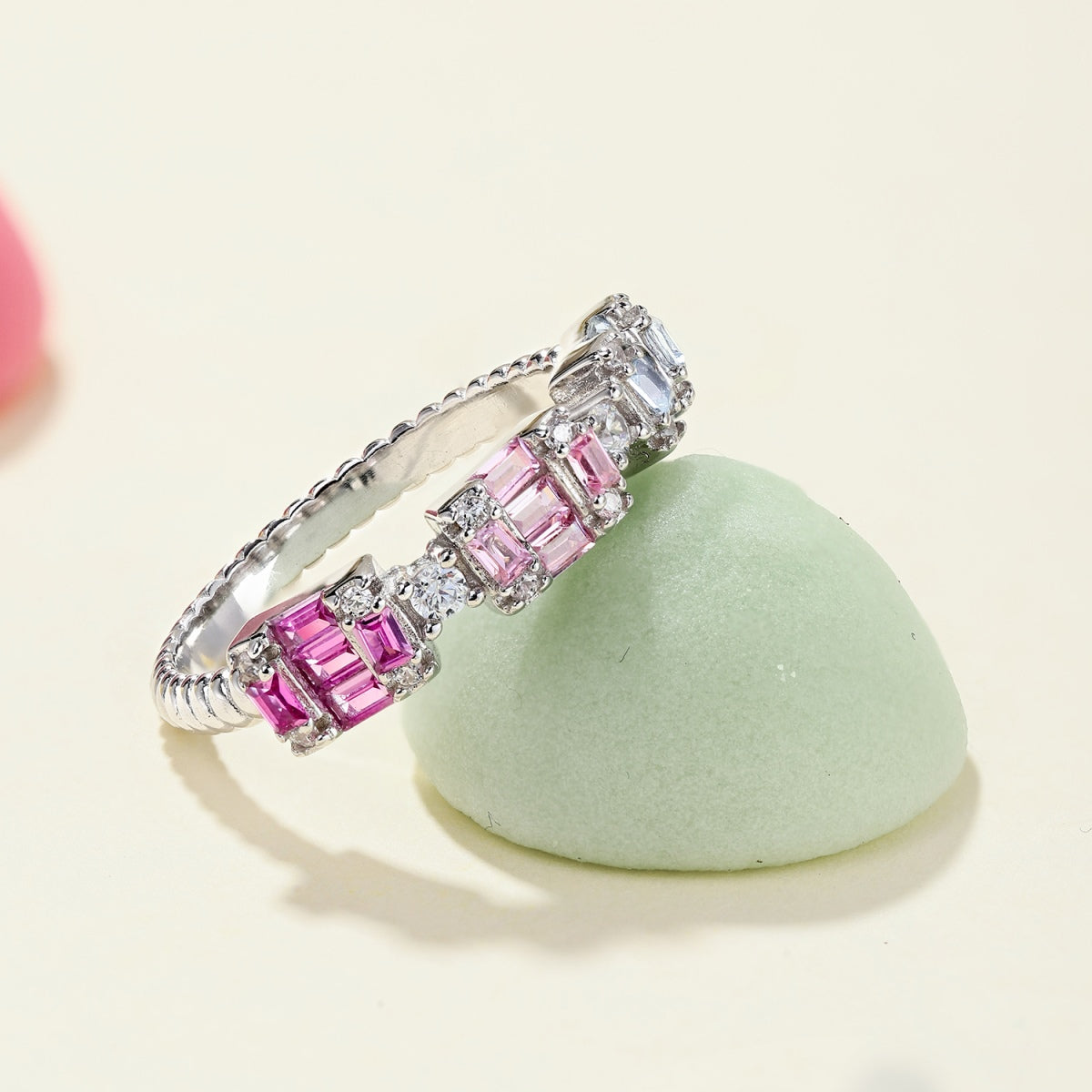 [Luxe Jewelry]Unique Colorful Emerald Cut Party Ring