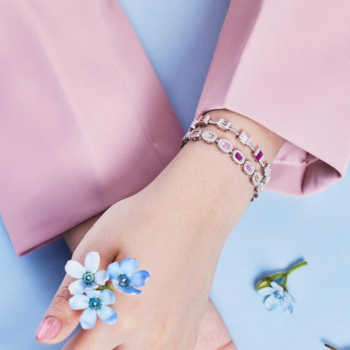 [Luxe Jewelry]Exquisite Ornate Emerald Cut Daily Bracelet