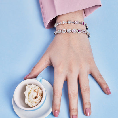 [Luxe Jewelry]Exquisite Ornate Emerald Cut Daily Bracelet