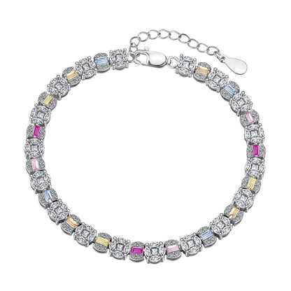 [Luxe Jewelry]Dazzling Radiant Multi Cut Daily Bracelet