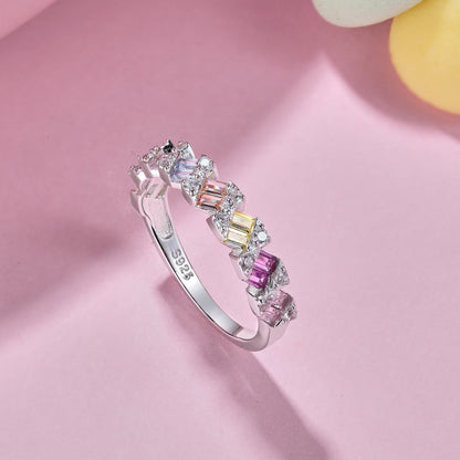 [Luxe Jewelry]Delicate Vibrant Emerald Cut Daily Ring