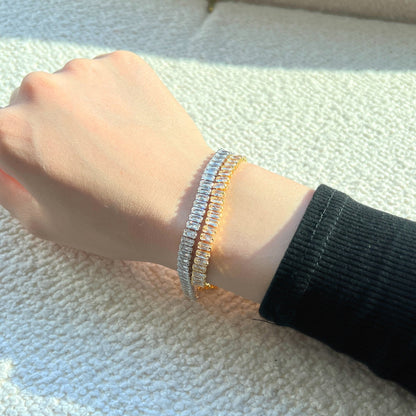 [Luxe Jewelry]Exquisite Emerald Cut Daily Bracelet