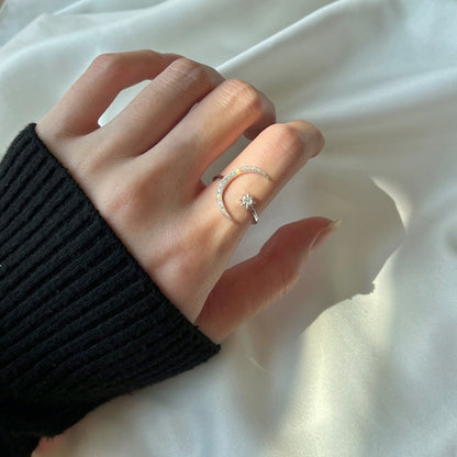 [Luxe Jewelry]Eternity Moon & Star Ring