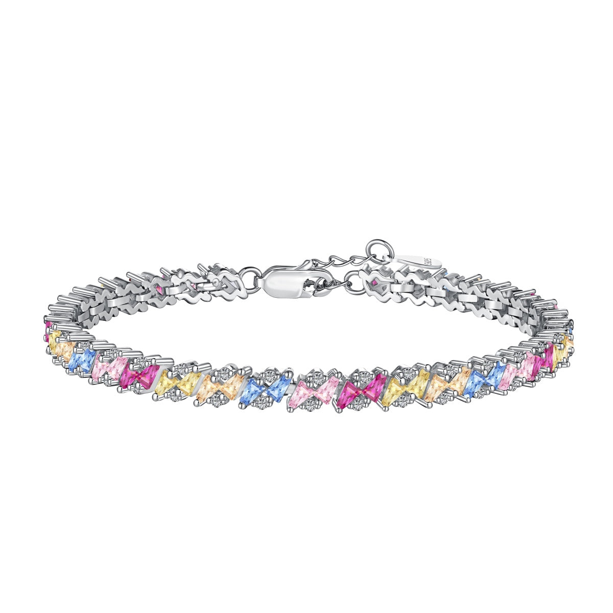 [Luxe Jewelry]Ornate Sparkling Multi Cut Party Bracelet