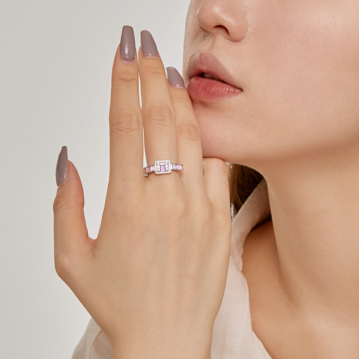 [Luxe Jewelry]Exquisite Colorful Radiant Cut Party Ring