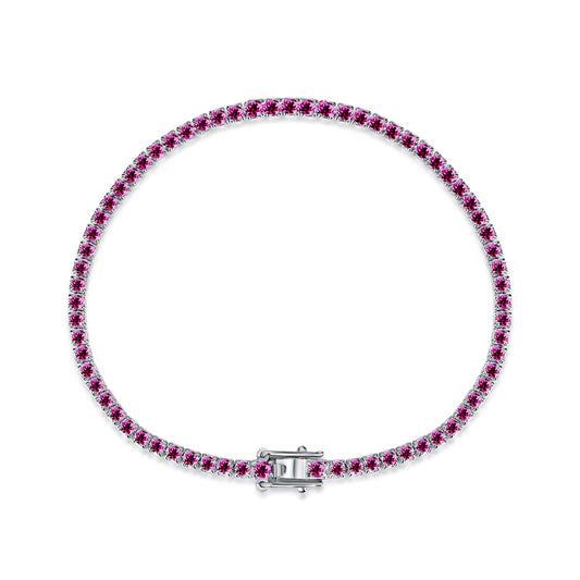 [Luxe Jewelry]Dazzling Colorful Round Cut Daily Bracelet