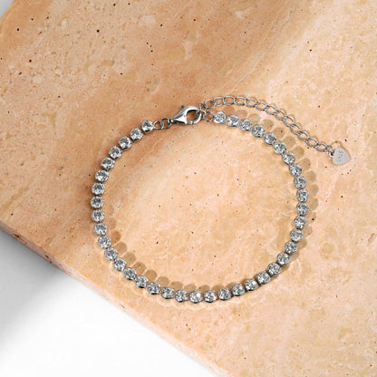 [Luxe Jewelry]Ornate  Sparkling Round Cut Daily Bracelet