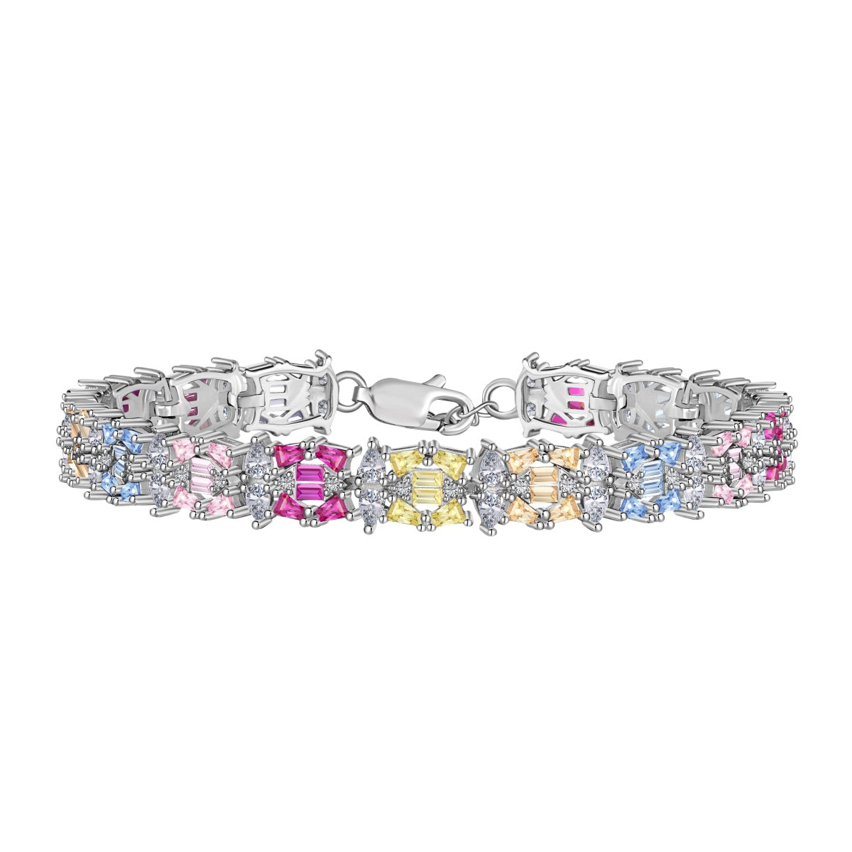 [Luxe Jewelry]Delicate Colorful Multi Cut Party Bracelet