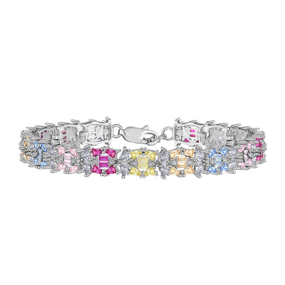 [Luxe Jewelry]Delicate Colorful Multi Cut Party Bracelet