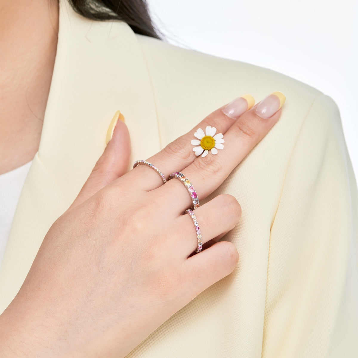 [Luxe Jewelry]Elegant Vivid Round Cut Daily Ring