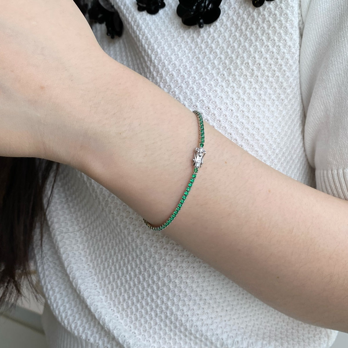[Luxe Jewelry]Dazzling Colorful Round Cut Daily Bracelet