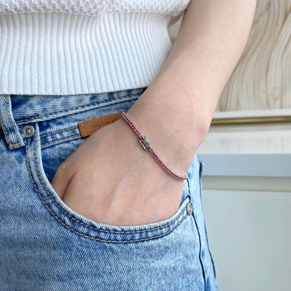 [Luxe Jewelry]Dazzling Colorful Round Cut Daily Bracelet