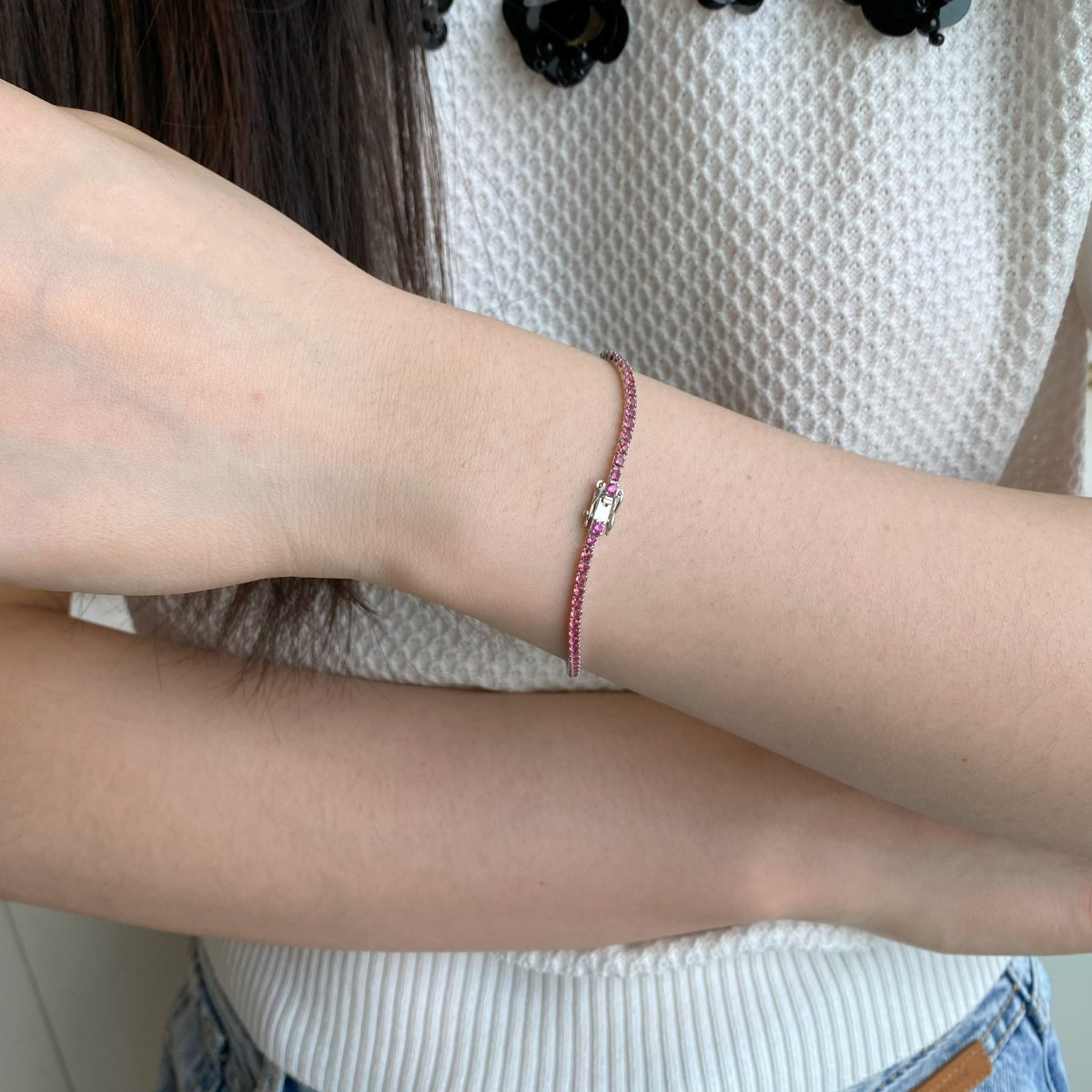 [Luxe Jewelry]Dazzling Colorful Round Cut Daily Bracelet