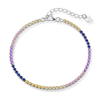[Luxe Jewelry]Radiant Shinning Princess Cut Tennis Bracelet