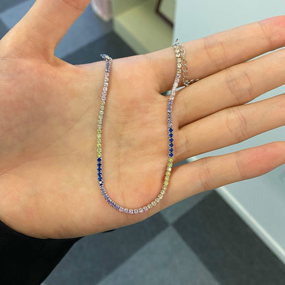 [Luxe Jewelry]Radiant Shinning Princess Cut Tennis Bracelet