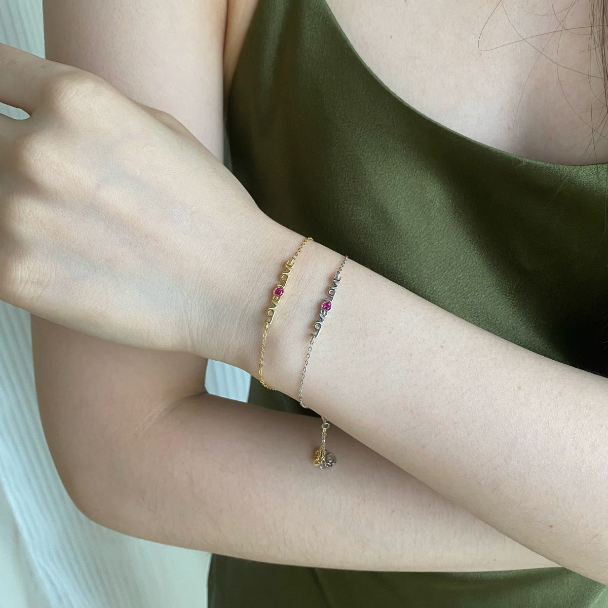 [Luxe Jewelry]Romantic Heart Shape Lover Bracelet