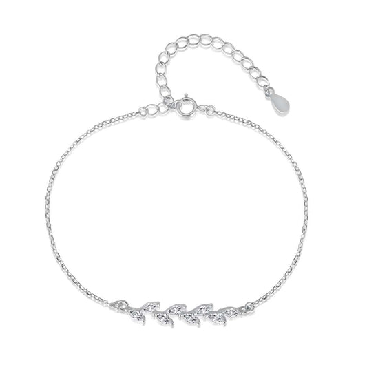 [Luxe Jewelry]Elegant Wheat Leaves Shape Bracelet