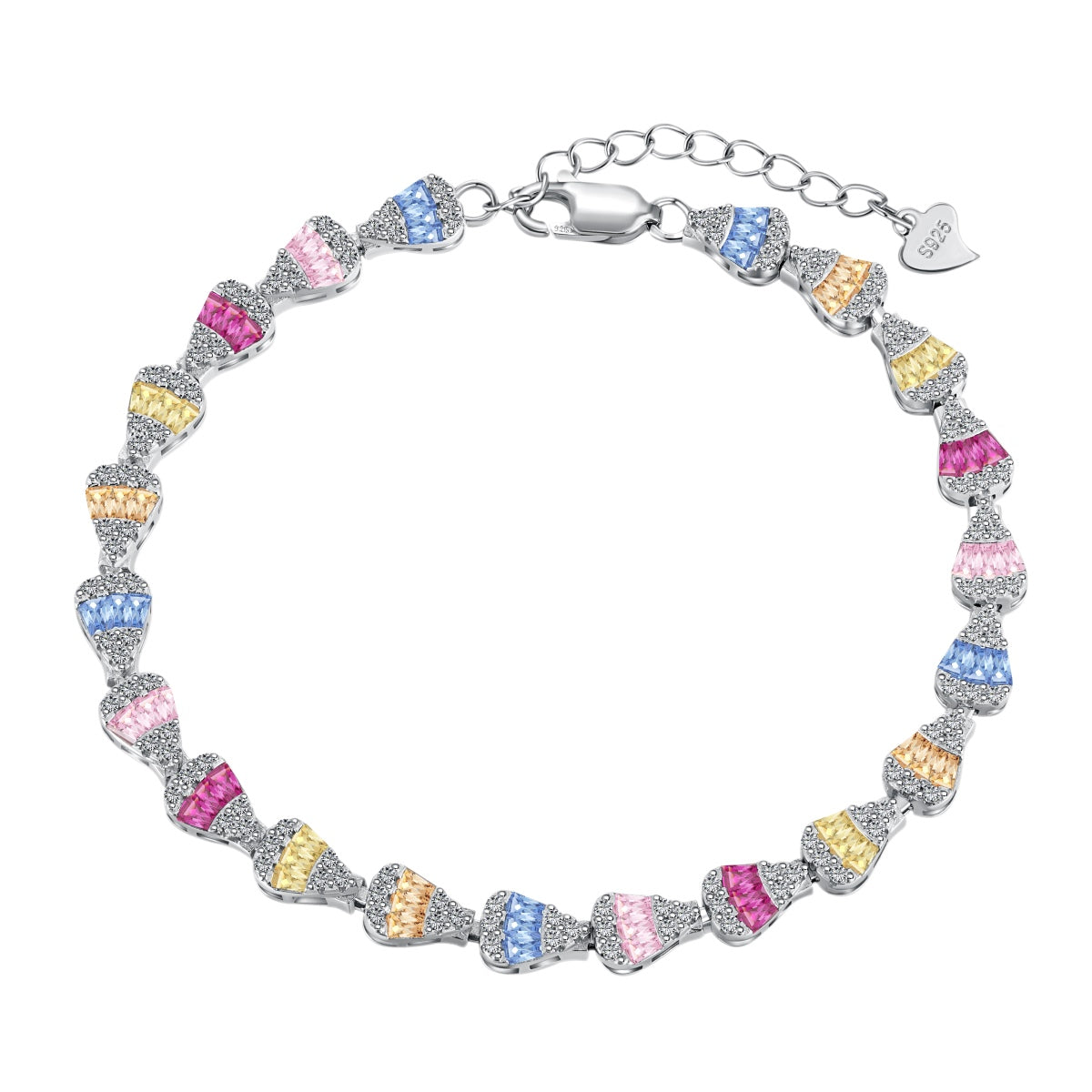 [Luxe Jewelry]Radiant Water Drop Shape Daily Bracelet