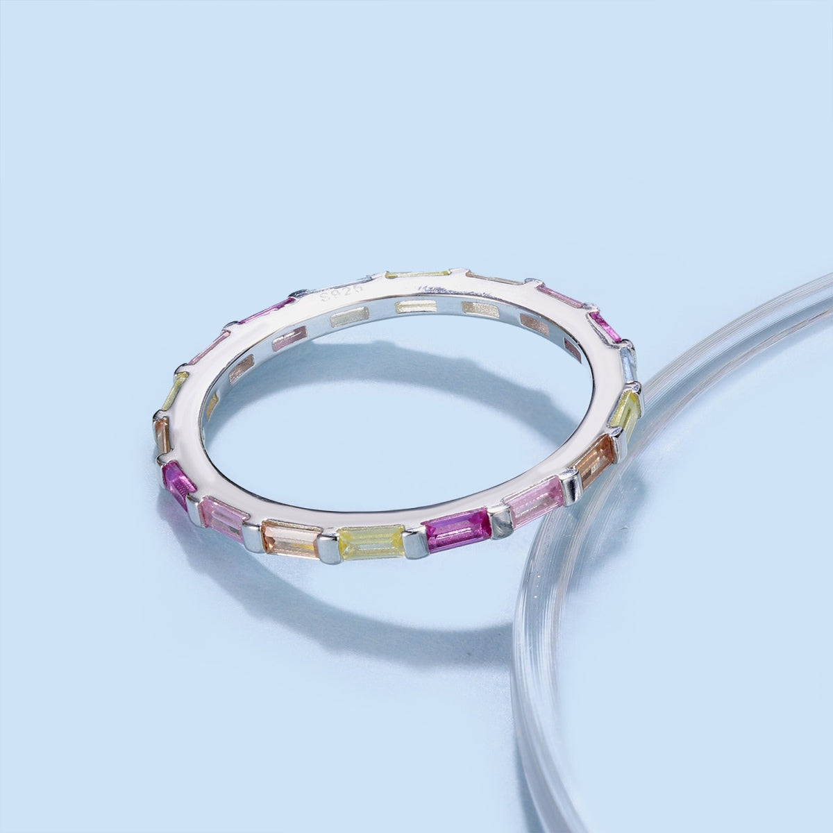 [Luxe Jewelry]Exquisite Multicolored Emerald Cut Daily Ring
