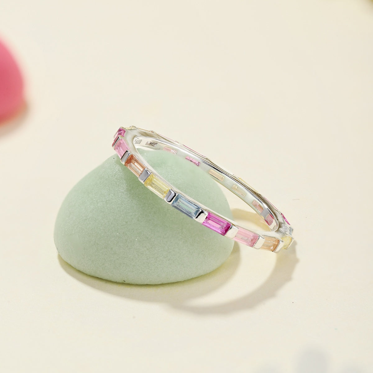 [Luxe Jewelry]Exquisite Multicolored Emerald Cut Daily Ring