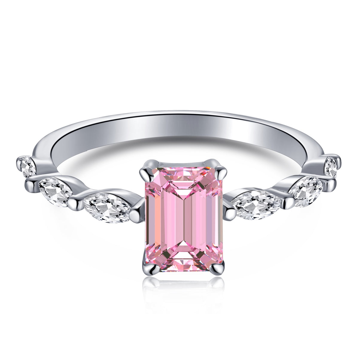[Luxe Jewelry]1.0 Carat Dainty Resplendent Radiant Cut Daily Ring
