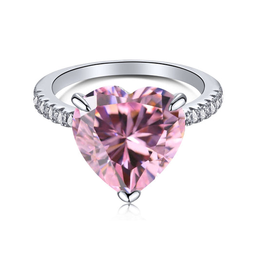 [Luxe Jewelry]6.0 Carat Luxurious Sparkling Romantic Heart Cut Lover Ring
