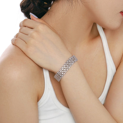 [Luxe Jewelry]Ornate Elegant Round Cut Party Bracelet
