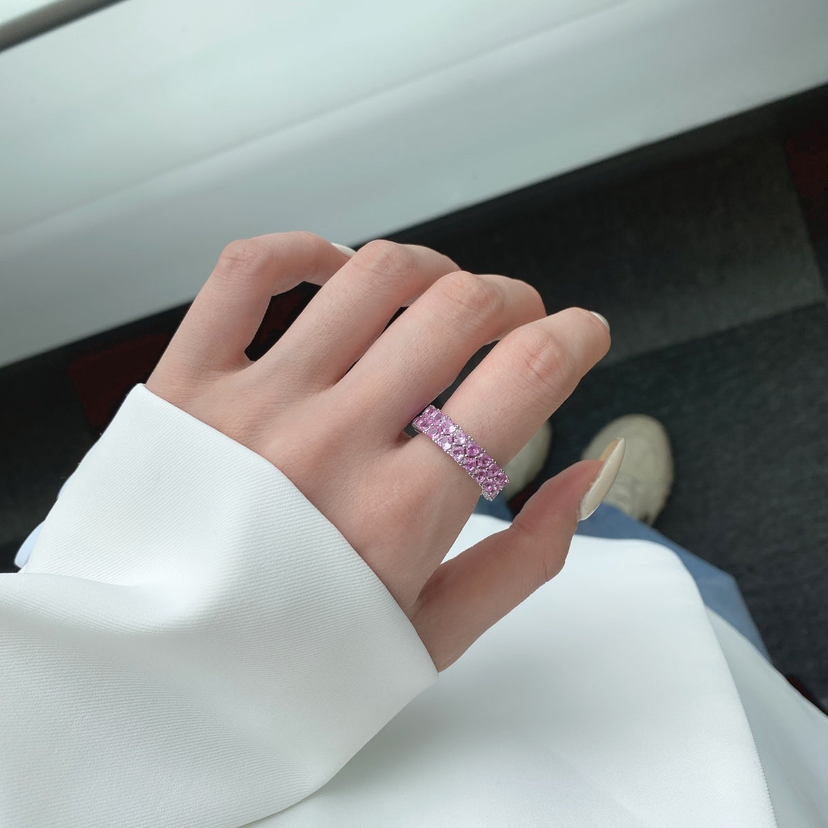 [Luxe Jewelry]Sparkling Full Heart Ring