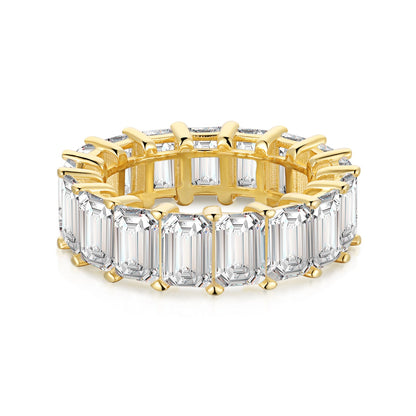[Luxe Jewelry]0.75 Carat Elegant Emerald Cut Tennis Ring