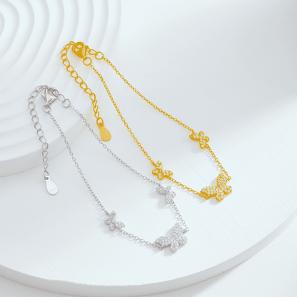 [Luxe Jewelry]Delicate Butterfly Pendant Bracelet