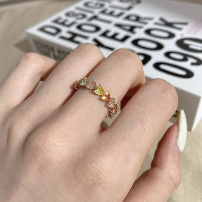 [Luxe Jewelry]0.25 Carat Radiant Romance Heart Cut Lover Ring