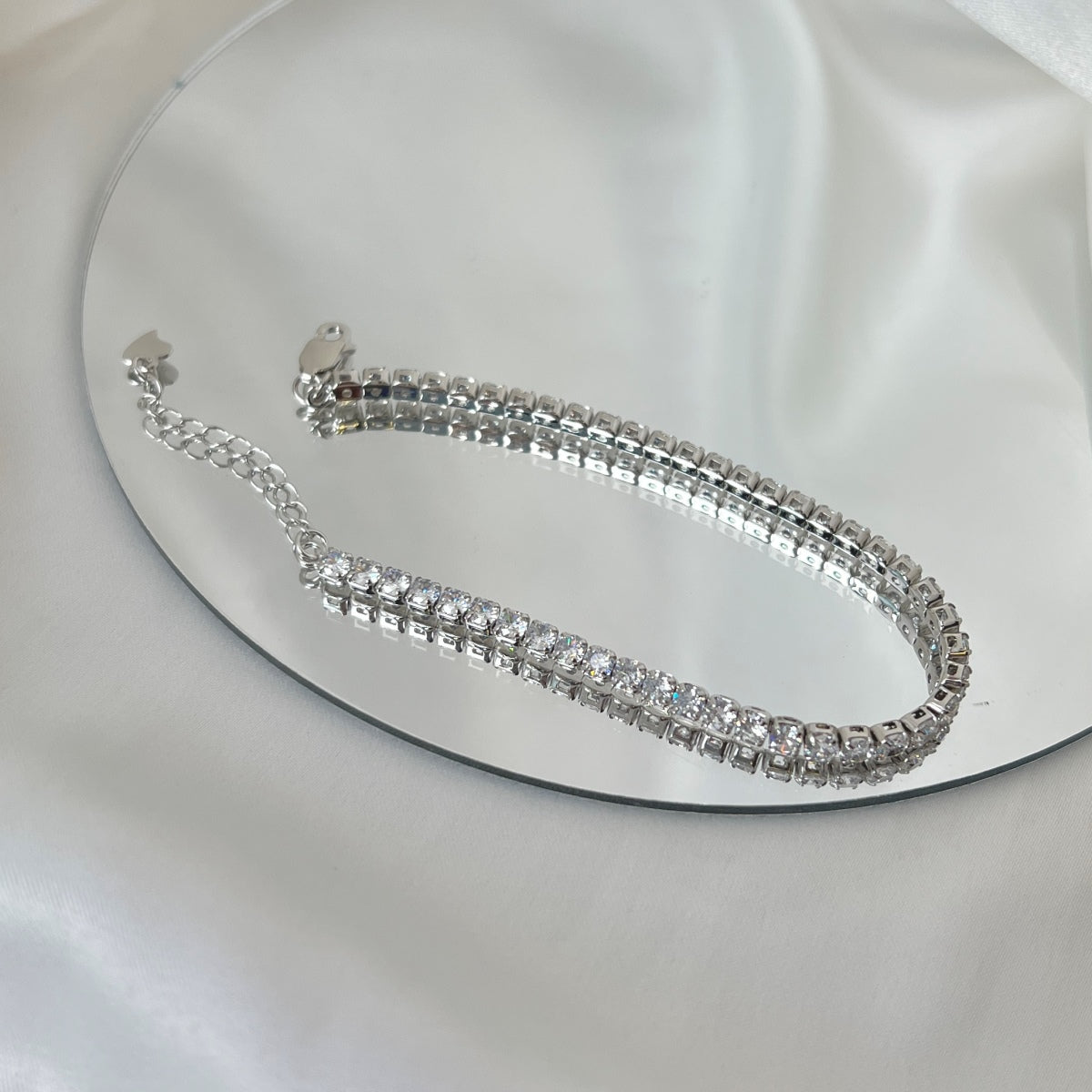 [Luxe Jewelry]Sparkling Round Cut Daily Bracelet