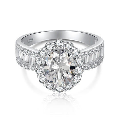 [Luxe Jewelry]1.5 Carat Dazzling Charming Oval Cut Banquet Ring