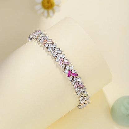 [Luxe Jewelry]Dazzling Unique Multi Shape Daily Bracelet