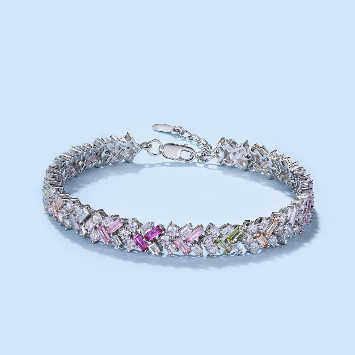 [Luxe Jewelry]Dazzling Unique Multi Shape Daily Bracelet