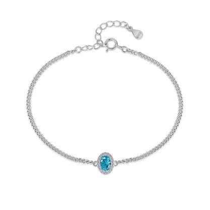[Luxe Jewelry]Exquisite Oval Shape Bracelet