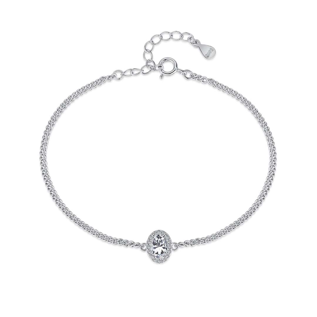 [Luxe Jewelry]Exquisite Oval Shape Bracelet