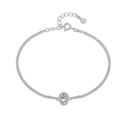 [Luxe Jewelry]Exquisite Oval Shape Bracelet