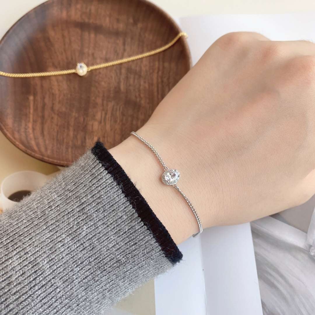 [Luxe Jewelry]Exquisite Oval Shape Bracelet